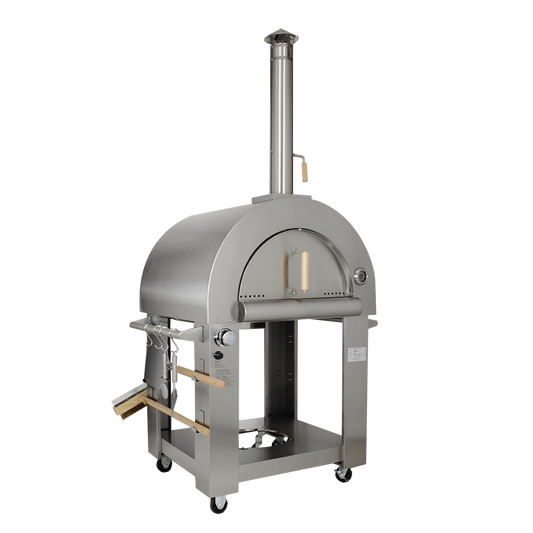 Four professionnel convertible Bois/Gaz