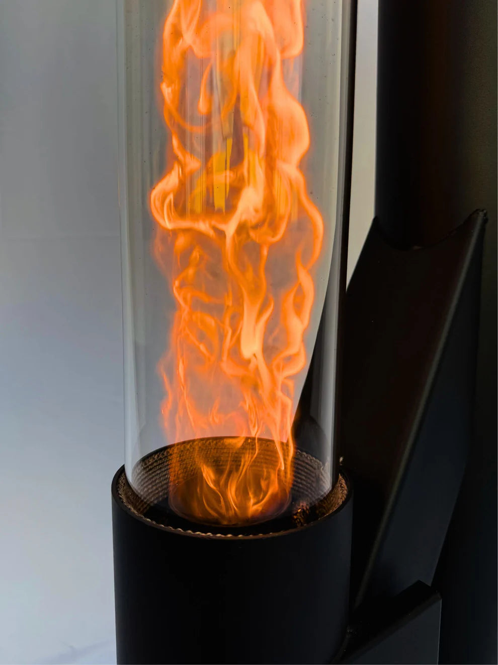 Poêle à pellets mobile d'extérieur – Flamme verticale 360°