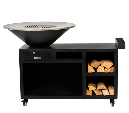 Brasero Plancha Servante Noir