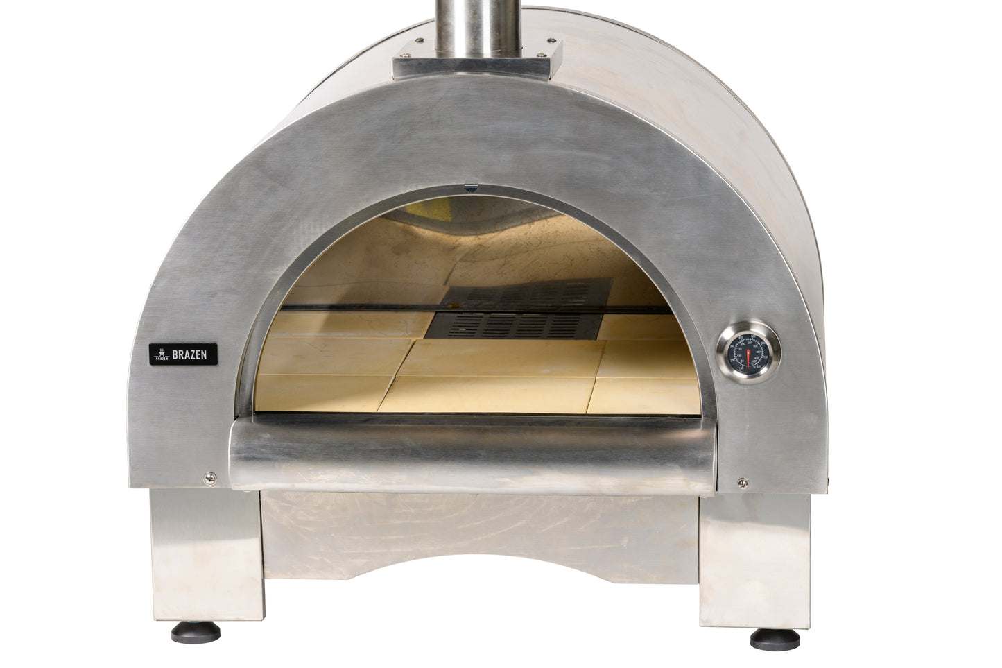Four à pizza Inox sur pied