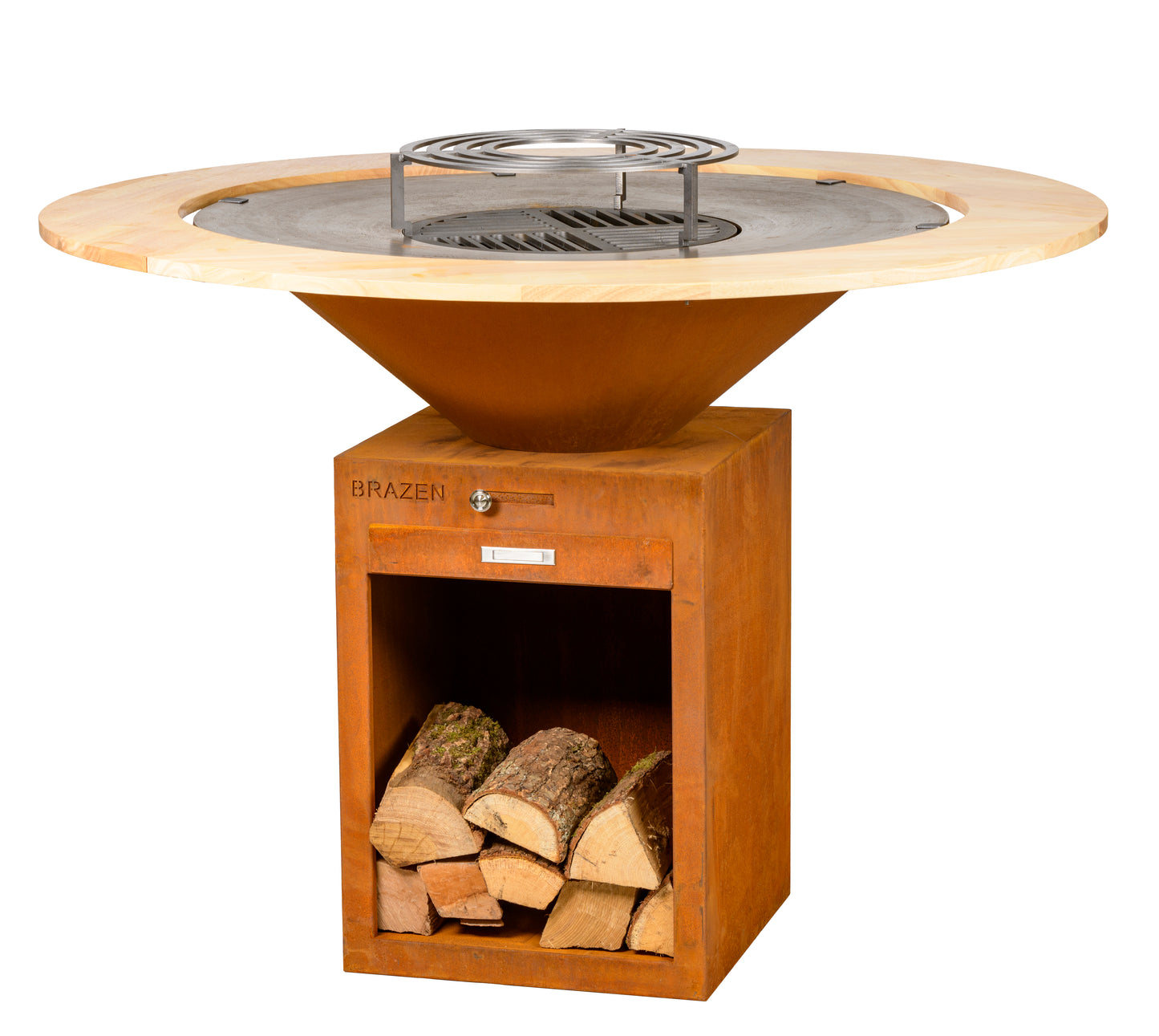 Pack Promo Brasero Plancha Classique Acier Corten