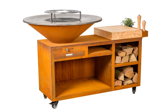 Brasero Plancha Servante Corten