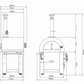 Four professionnel convertible Bois/Gaz