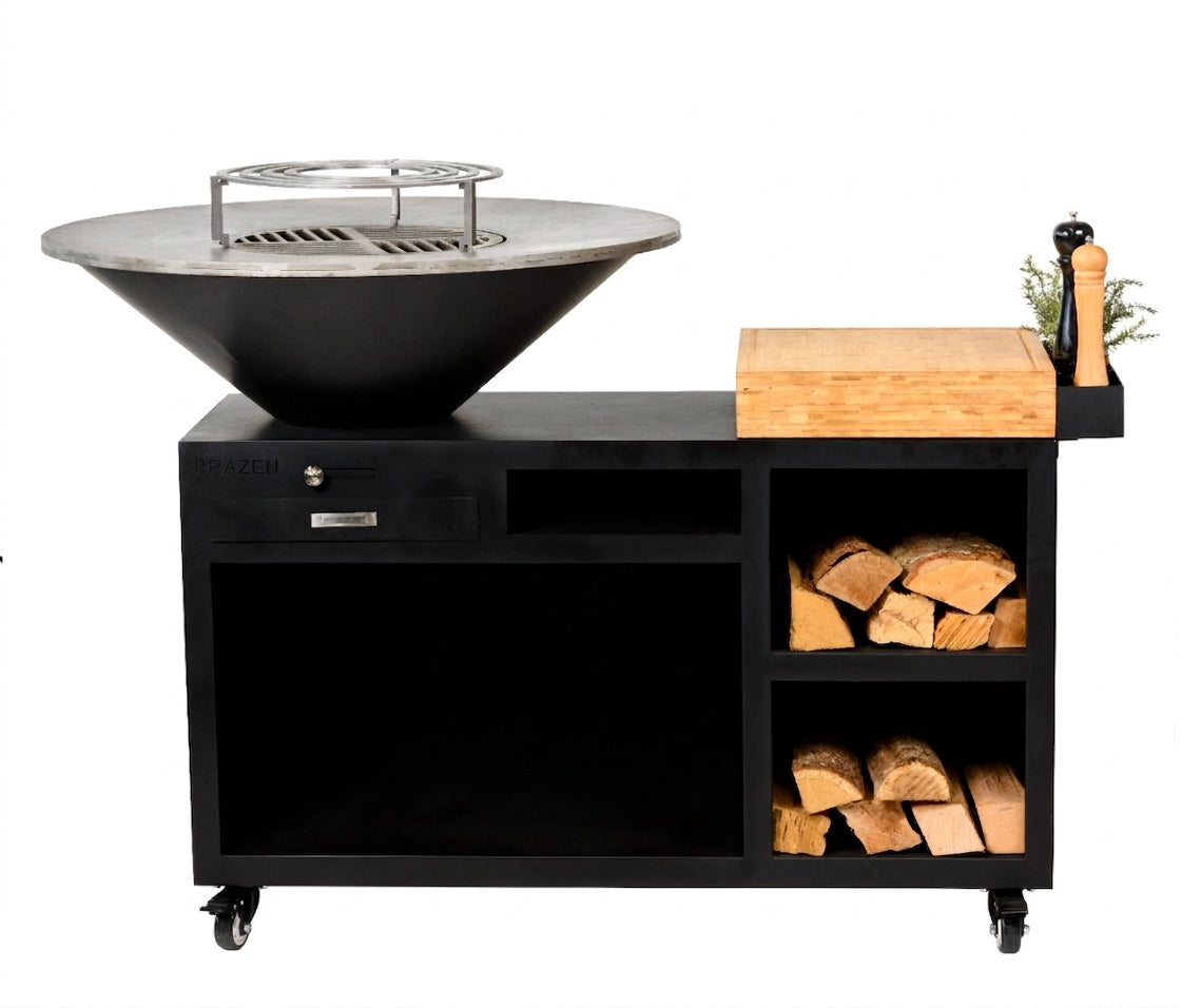 Brasero Plancha Servante Noir