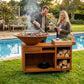 Brasero Plancha Servante Corten