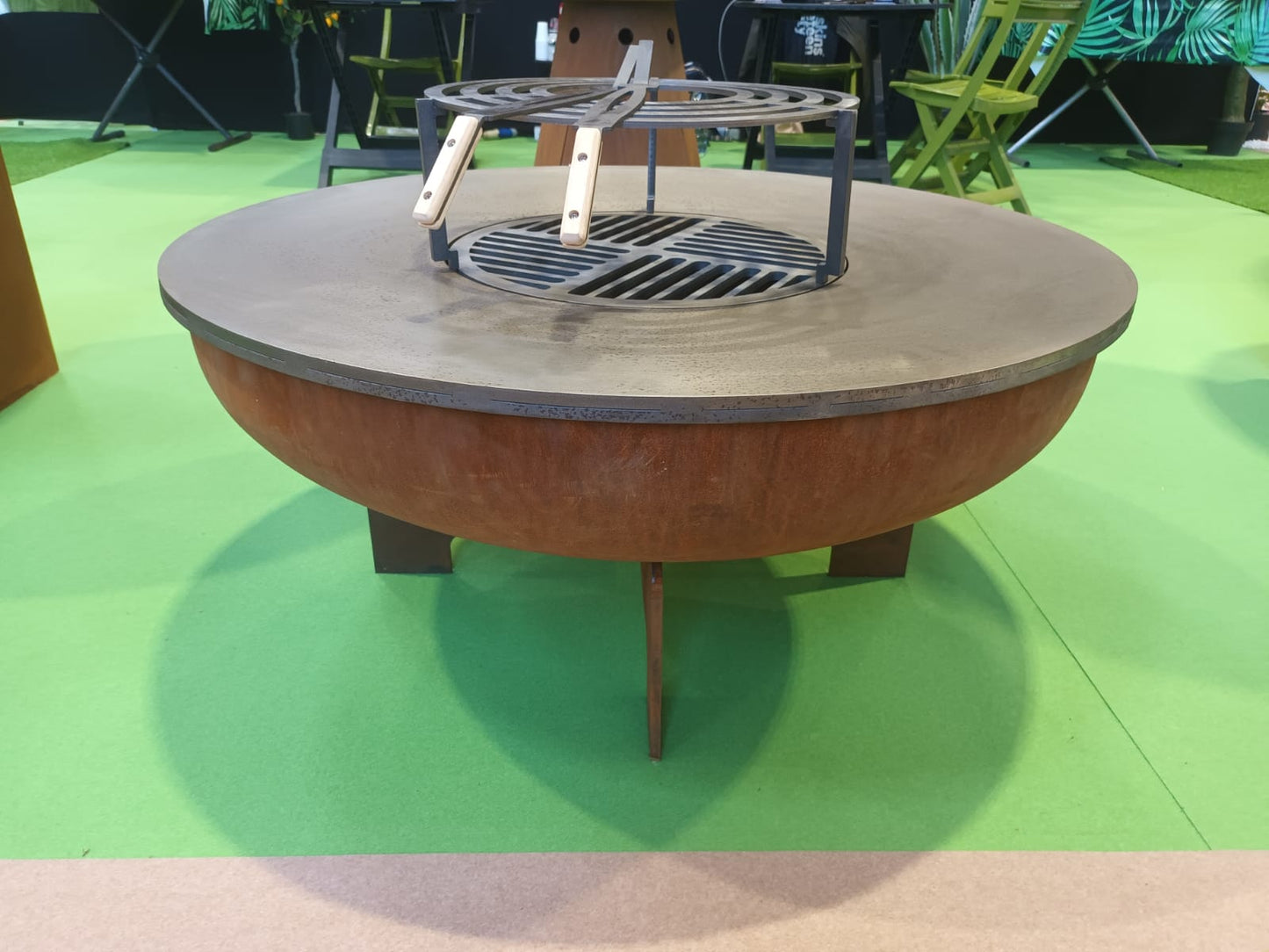 Brasero Plancha Sol Corten