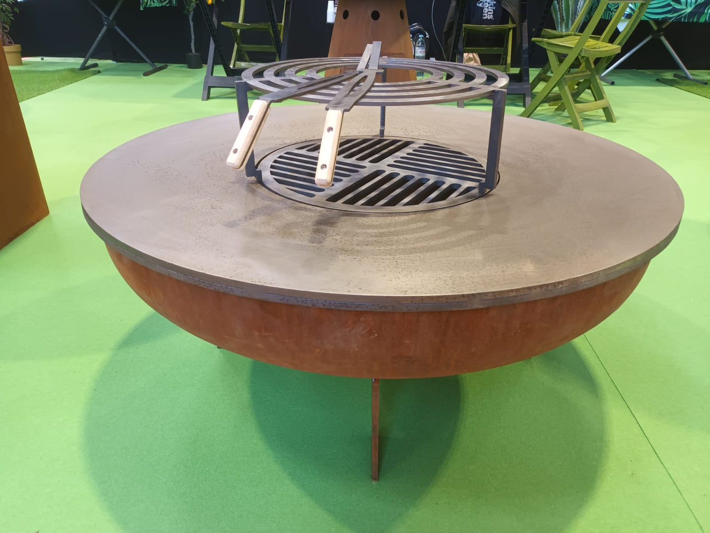 Brasero Plancha Sol Corten
