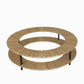 Table basse en Acacia pour Brasero au sol