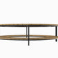 Table basse en Acacia pour Brasero au sol